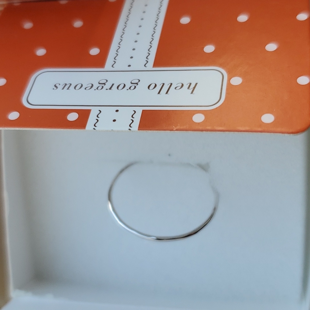 Stella & Dot Ring Everyday stackable silver color NWT